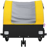 Prikolica za bicikl crno-žuta 30 kg željezna | shoptok.hr