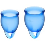Satisfyer Feel Confident Menstrual Cup - Blue | Shoptok.si
