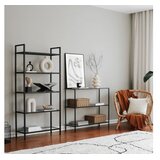 Hanah home K100 Polica za knjige 80x165x30cm, Crna | Eponuda.ba