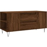 Maison Chic Klubska mizica - kavna mizica - Nizka mizica rjavi hrast 102x44,5x50 cm inženirski les, (21753869) Cene