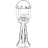 Opviq Vanjska zidna lampa BSU-68198-BSY-M1-K, 50 cm, IP65, E27, 40W, Crna | Eponuda.ba