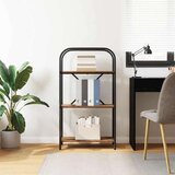 vidaXL Knjižna polica Star les 60 x 30 x 109 cm Konstruiran les | Shoptok.si