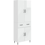  Set ormara 2 pcs Bijela visokog sjaja 66 x 34,5 x 89,5 cm Cene