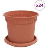  Saksije za biljke 24 pcs Crvena cigla Ø 15 x 12 cm Plastika | shoptok.hr