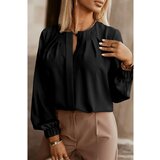 Fenzy Elegantna Srajca Z Okroglim Ovratnikom, Črna Cene