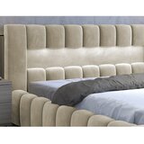 ELTAP Bež tapecirani bračni krevet s prostorom za odlaganje s podnicom 160x200 cm Lamica – | shoptok.hr