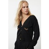 Trendyol Black Accessory Detailed Knitwear Cardigan | Shoptok.si