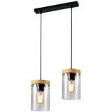  Wels Visilica Crna + Drvo 2x40W E27 ( 15047 ) | ePonuda.com