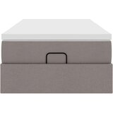 vidaXL Otomanski posteljni okvir z vzmetnico taupe 80x200 cm blago | Shoptok.si