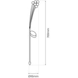  LED solarno svetlo MULTI LED/0,06W/1,2V 150 mAh IP44 crna | Eponuda.com