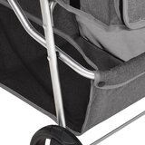  Sklopiva kolica za pse siva 80 x 46 x 98 cm od tkanine Oxford | shoptok.hr