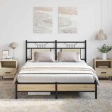 vidaXL okvir kreveta bez madraca boja hrasta sonome 140x190 cm drveni | shoptok.hr