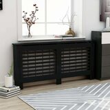  Pokrov za radijator crni 172 x 19 x 81 cm mdf | shoptok.hr