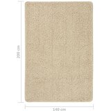 Čupavi tepih krem 140 x 200 cm protuklizni | shoptok.hr