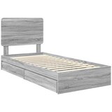  Okvir za krevet Siva Sonoma 90 x 190 cm Konstruirano drvo | shoptok.hr