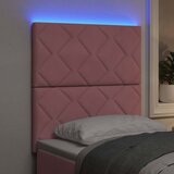  LED glava kreveta Ružičasta 80 cm Baršun | shoptok.hr