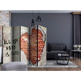 Artgeist PARAVAN 225/172/3 cm siva, rdeča | Shoptok.si