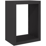  Stalak za drva za ogrjev crni 60 x 40 x 80 cm čelični | Eponuda.com