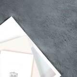  Faux Rabbit Fur Rug Olite Antracit Ø 100 cm Poliester | shoptok.hr