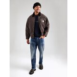 Carhartt WIP Majica 'Script' mornarska / svetlo rjava | Shoptok.si