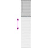vidaXL Okenska roleta z zavesami Drugo Srebrna 40 x 220 cm Aluminij | Shoptok.si