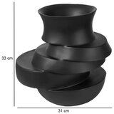  Vaza 33x31 cm smola/prigušiva crna | Eponuda.com