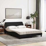  Krevet s madracem Dover crni 120 x 200 cm od tkanine | shoptok.hr