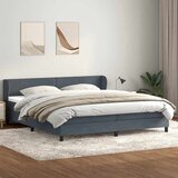 Box Spring krevet s madracima tamno sivi 180x210 cm baršun | Eponuda.com