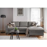 Miuform Siva sklopiva kutna garnitura od samta (s desnim kutom) Lofty Lilly – | shoptok.hr