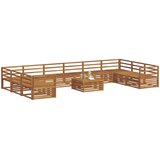  Setovi sofa 11 pcs Prirodna Čvrsto drvo akacije | shoptok.hr