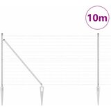 Ograda s postovima Srebrno 1 x 25 m Čelik | Eponuda.com