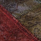 vidaXL perivi tepih s patchworkom φ 120 cm raznobojni protuklizni | shoptok.hr