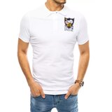 DStreet Koszulka polo z haftem biała | Shoptok.si