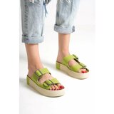 Capone Outfitters Mules - Green - Block Cene