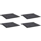  Jastuci za vrtne stolice 4 kom antracit 40x40x4 cm od tkanine | shoptok.hr