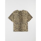 Sinsay Pamučna majica s leopard uzorkom | shoptok.hr