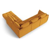 Micadoni Rumena kotna sedežna garnitura iz tkanine bouclé (desni kot/v obliki črke L) Bloom – Home | Shoptok.si