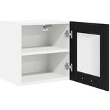 vidaXL Viseča omarica s polico Riga Črna Orehovina 40 x 31 x 40 cm | Shoptok.si