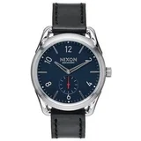 Analogne ure C39 Leather Srebrna