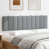 vidaXL Vzglavna stranica svetlo siva 180 cm blago | Shoptok.si