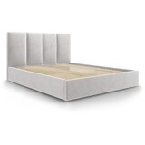 Mazzini Beds svetlo siva žametna zakonska postelja Juniper, 180 x 200 cm | Shoptok.si