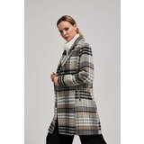 Marisse Double-Breasted Check Coat | shoptok.hr