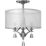Elstead Lighting Elstead Mime Stropna svetilka s 3 lučmi, pol-vgradna, brušen nikelj, E14, (22098219) | Shoptok.si