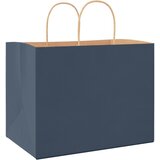  Papirnate vrećice 250 kom s ručkama plave 32x22x24 cm | shoptok.hr