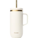 Qwetch Cold Cup termo lonček z ročajem 600 ml - peščena in zlata u