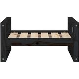  Krevet za pse crni 55,5x45,5x28 cm od masivne borovine | shoptok.hr