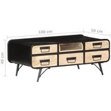  Stolić za kavu 100 x 50 x 40 cm od masivnog drva manga | shoptok.hr