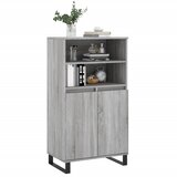  Visoka komoda siva sonome 60x36x110 cm od konstruiranog drva | Eponuda.com