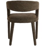 Light & Living Temno rjav oblazinjen jedilni stol z nasloni za roke Kyran – | Shoptok.si