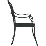  Vrtna stolica 2 pcs Crna 55 x 55 x 92,5cm Aluminij | Eponuda.com